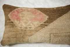 Vintage Oushak Rug Fragment Lumbar Pillow // ONH Item AS7091A7735A Image 1