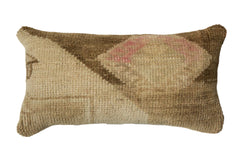 Vintage Oushak Rug Fragment Lumbar Pillow // ONH Item AS7091A7736A