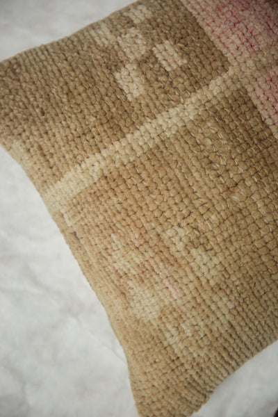 Vintage Oushak Rug Fragment Throw Pillow // ONH Item AS7091A7737A Image 3