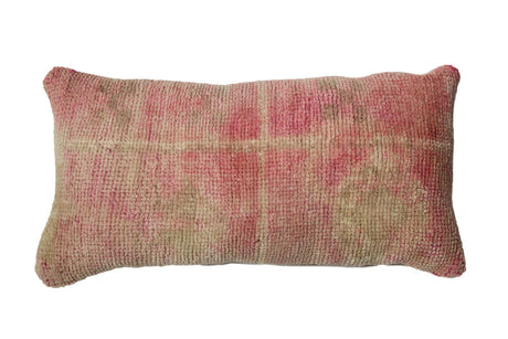 Vintage Oushak Rug Fragment Lumbar Pillow // ONH Item AS7091A7740A