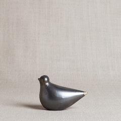 Black Porcelain Turtle Dove // ONH Item 3498