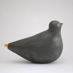 Black Porcelain Turtle Dove // ONH Item 3498 Image 1