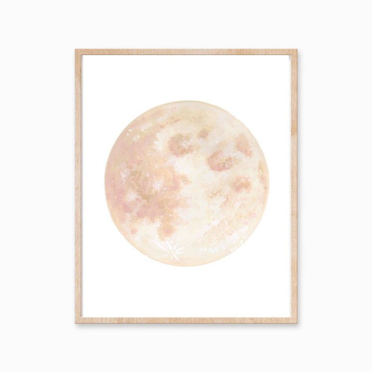 Katelyn Morse Blush Moon Art Print 11x14 // ONH Item 7055