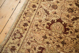 Detail of the Sultanabad design's sharp serrated leaves and interconnecting vinery.