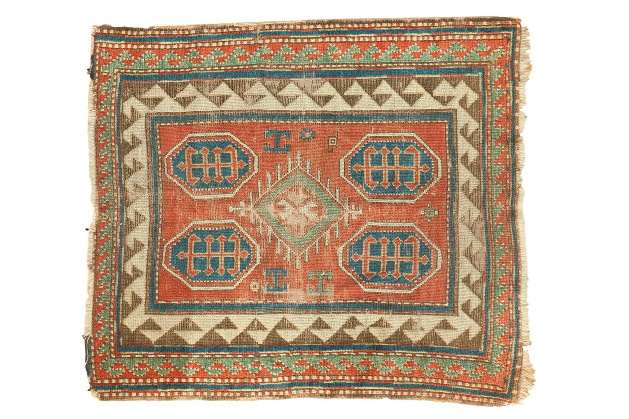 3x4 Antique Kazak Square Rug // ONH Item ct001110