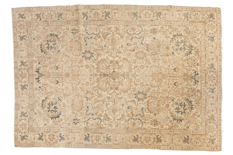 Vintage Distressed Tabriz Carpet