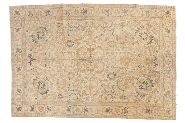 Vintage Distressed Tabriz Carpet