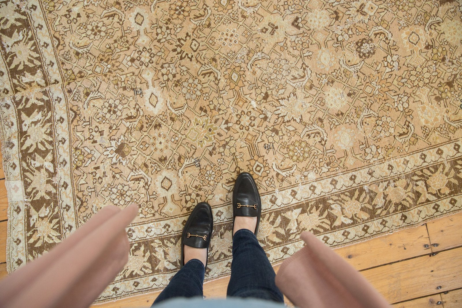 Vintage Distressed Malayer Carpet