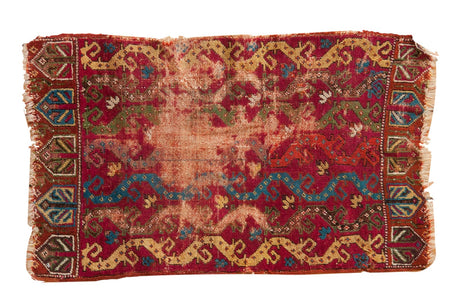 1.5x2.5 Antique Yastik Rug Mat // ONH Item ct001137