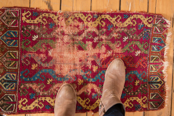 1.5x2.5 Antique Yastik Rug Mat // ONH Item ct001137 Image 1