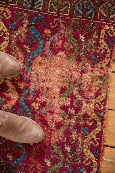 1.5x2.5 Antique Yastik Rug Mat // ONH Item ct001137 Image 2