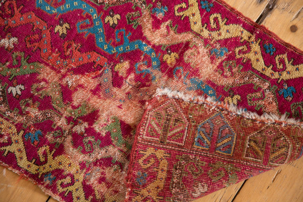 1.5x2.5 Antique Yastik Rug Mat // ONH Item ct001137 Image 7