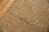 Vintage Sivas rug detail showing millefleur field, meandering leaf, and arabesque borders.