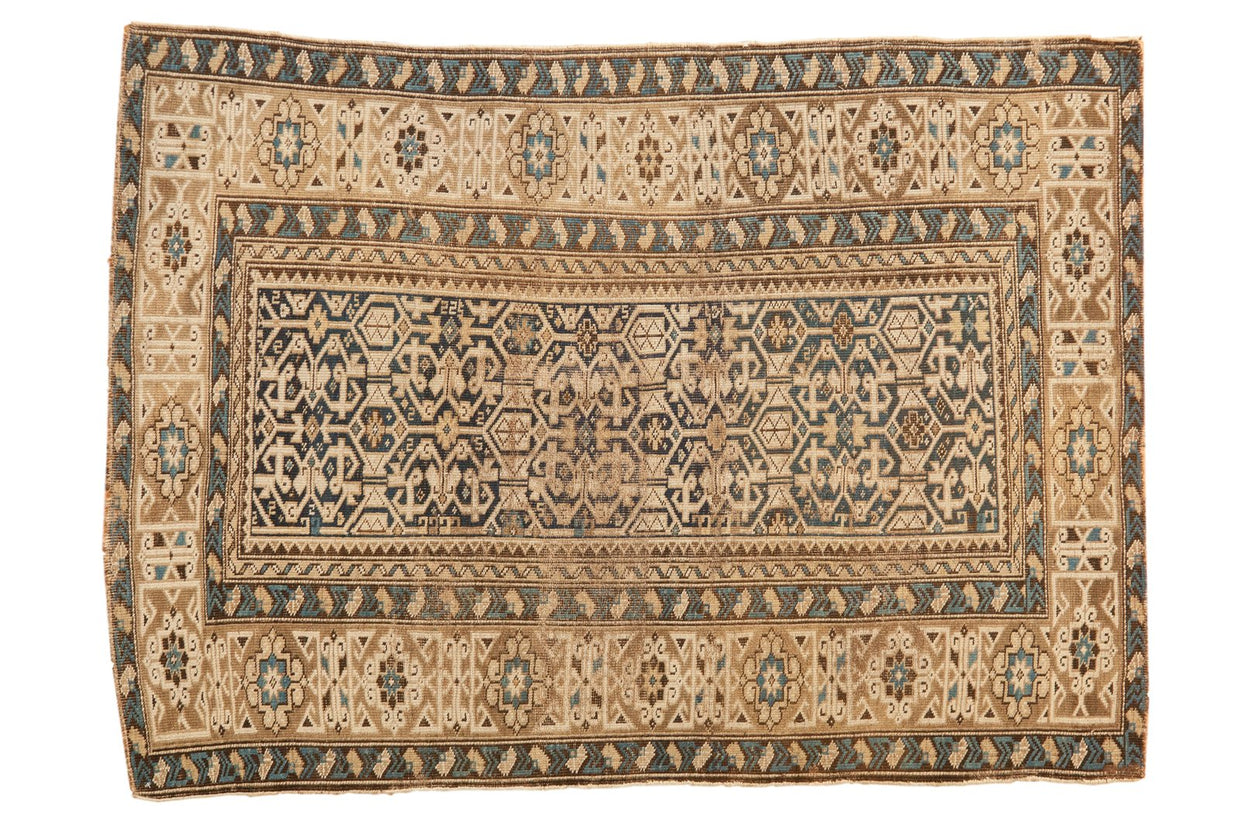 3.5x5 Antique Caucasian Rug // ONH Item ct001139