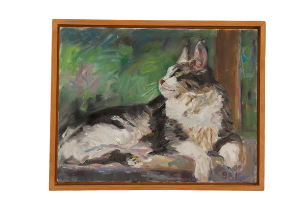 Grace B. Keogh "Judy's Cat" Painting // ONH Item CT001147