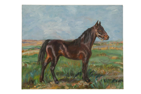 Grace B. Keogh "Brown Horse" Painting // ONH Item CT001152