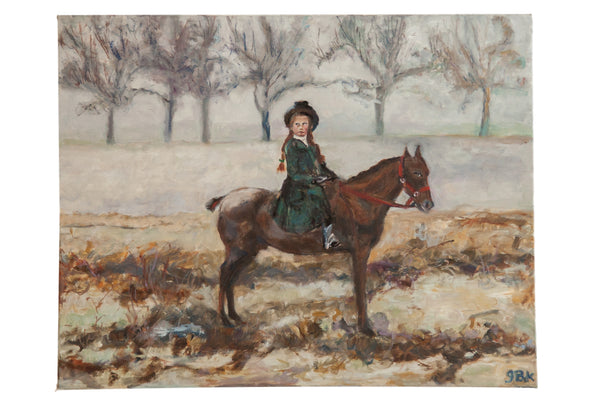 Grace B. Keogh "Riding in the Mist" Painting // ONH Item CT001157