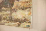 Grace B. Keogh original painting detail, showing the blue 'GBK' artist signature.