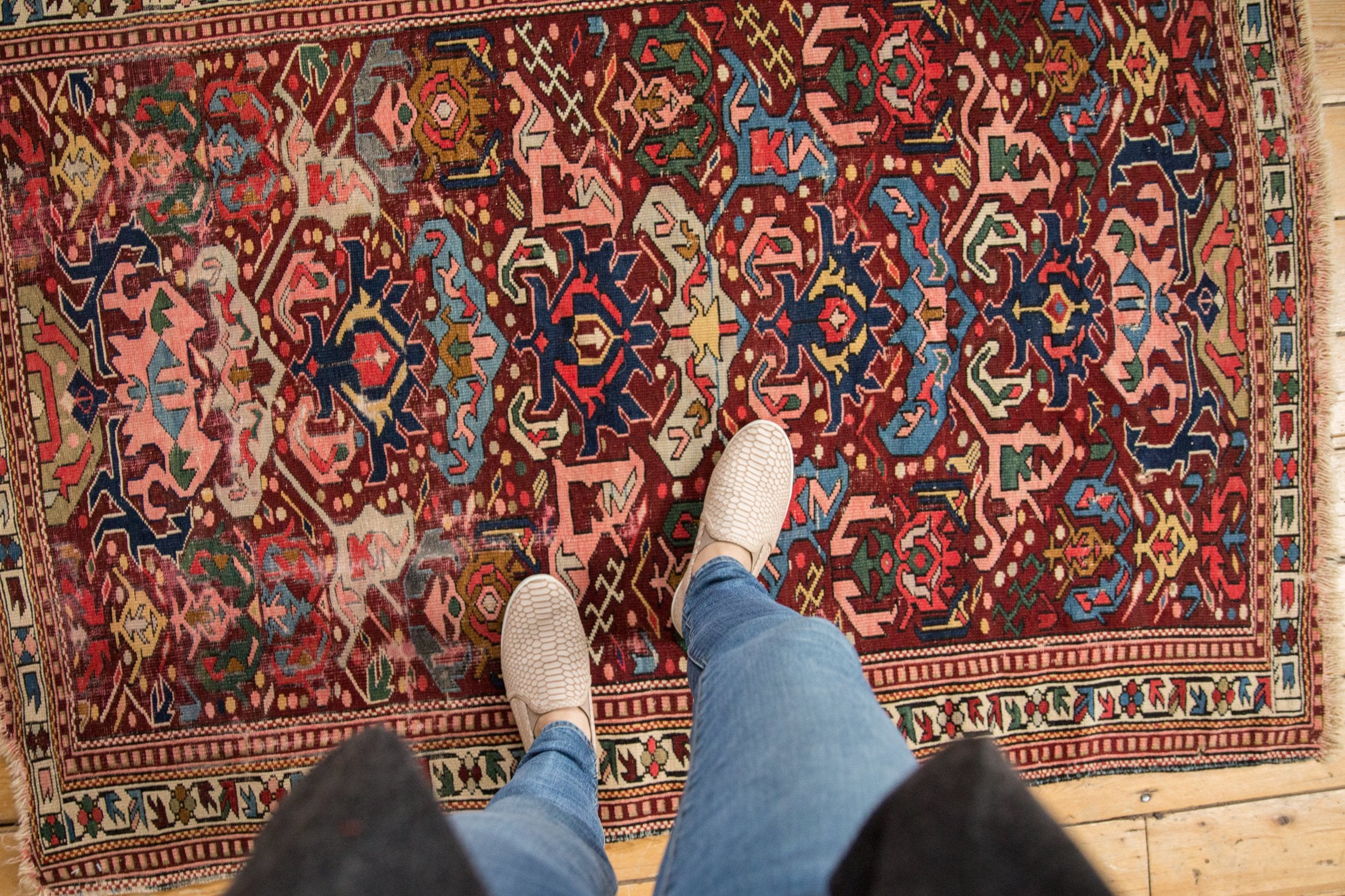 3.5x5.5 Antique Seichor Kuba Rug // ONH Item ct001205 Image 1