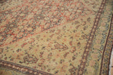 Even wear across the knot heads of a fine Senneh rug, detailing the intricate Herati motif.
