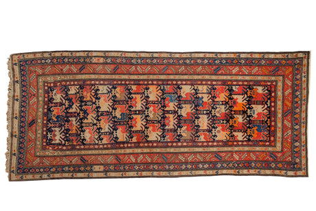 3.5x9 Antique Fine Karabagh Rug Runner // ONH Item ct001223