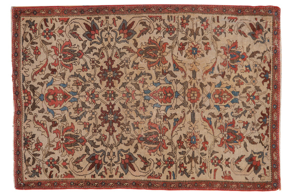 3.5x5 Antique Fragment Fereghan Rug // ONH Item ct001240