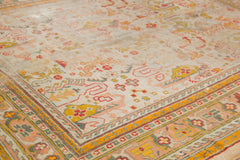 7.5x8.5 Antique Fragment Oushak Square Carpet // ONH Item ct001249 Image 4