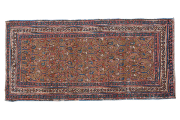 3x6.5 Antique Fine Caucasian Rug Runner // ONH Item ct001257