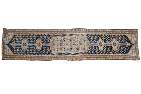 3.5x15 Vintage Distressed Malayer Rug Runner // ONH Item ct001258