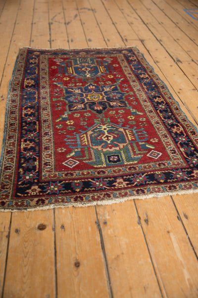 4.5x10.5 Antique Distressed Kurdish Rug Runner // ONH Item ct001272 Image 2