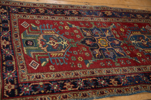 4.5x10.5 Antique Distressed Kurdish Rug Runner // ONH Item ct001272 Image 4