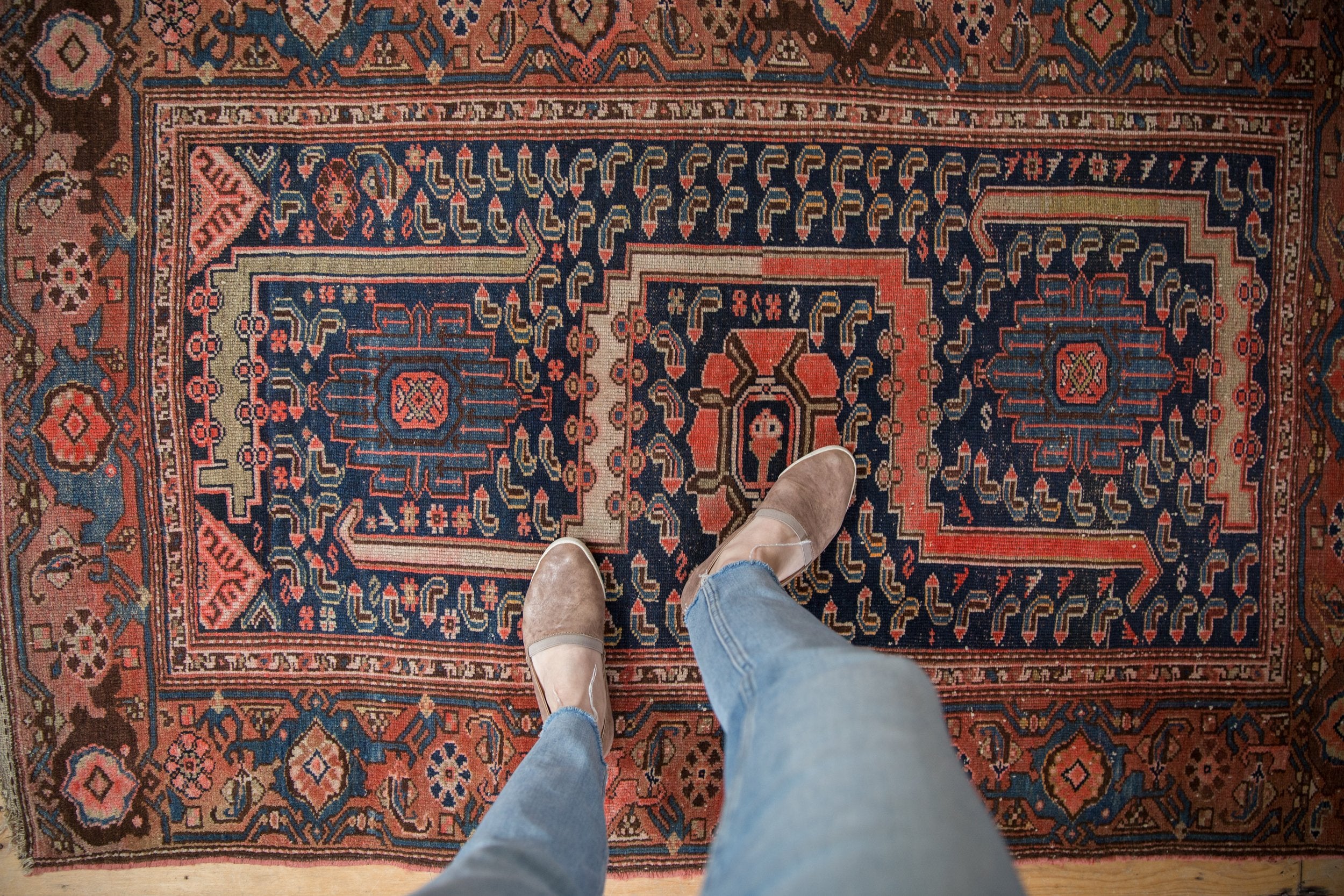 3.5x5 Vintage Fine Hamadan Rug // ONH Item ct001273 Image 1