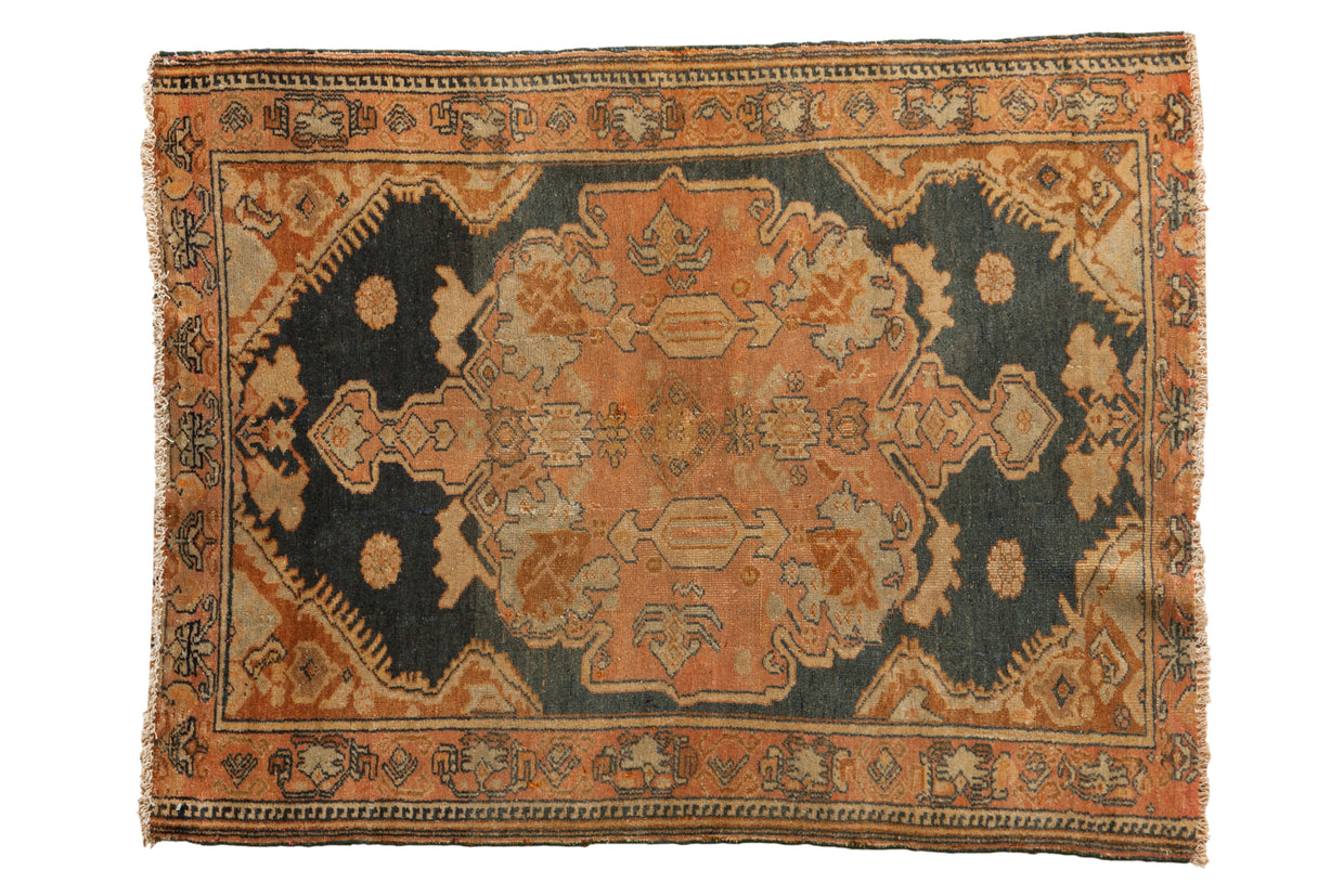 3x4 Vintage Distressed Malayer Square Rug // ONH Item ct001289