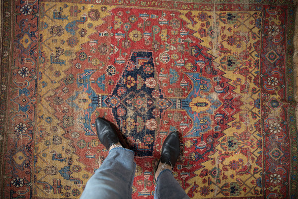 4x5.5 Antique Halvai Bijar Rug // ONH Item ct001305 Image 1