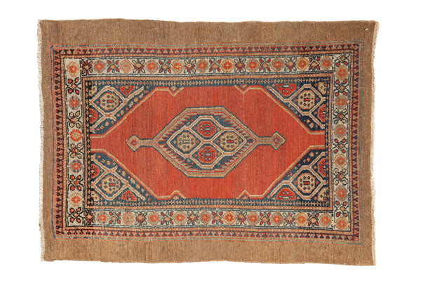 3x4 Vintage Fine Camel Hair Serab Square Rug // ONH Item ct001306