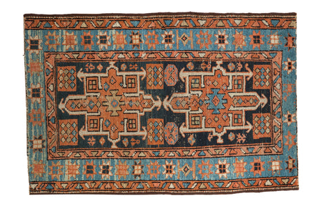 3x4 Vintage Karaja Square Rug // ONH Item ct001307