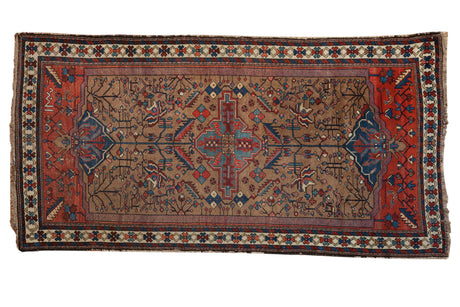 4x7.5 Vintage Fine Kurdish Hamadan Rug // ONH Item ct001309