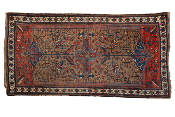 4x7.5 Vintage Fine Kurdish Hamadan Rug // ONH Item ct001309