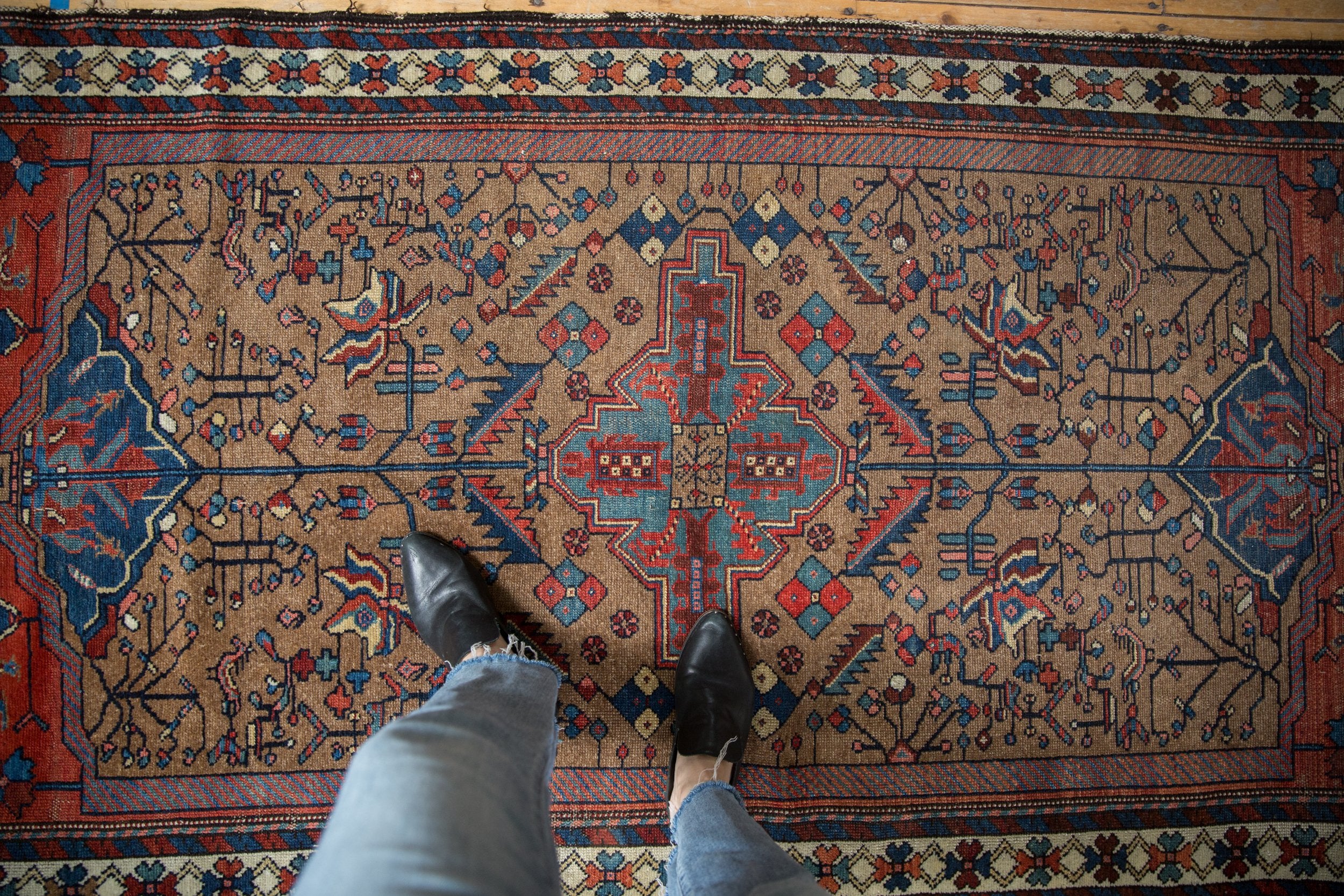 4x7.5 Vintage Fine Kurdish Hamadan Rug // ONH Item ct001309 Image 1