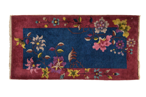 2x4 Vintage Nichols Art Deco Rug Runner // ONH Item ct001315