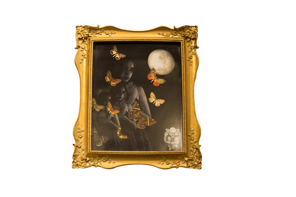 Portrait of a Past Life Mixed Media Art // ONH Item ct001318