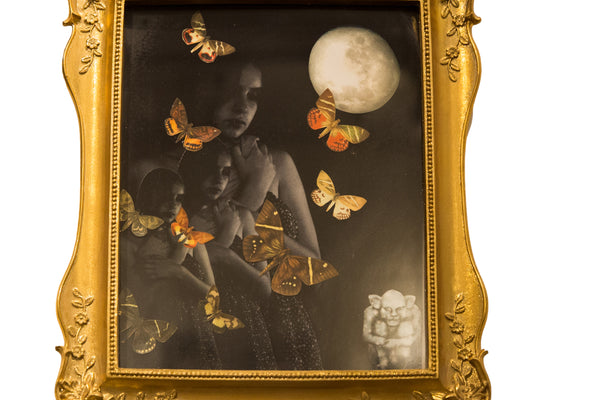 Portrait of a Past Life Mixed Media Art // ONH Item ct001318 Image 1