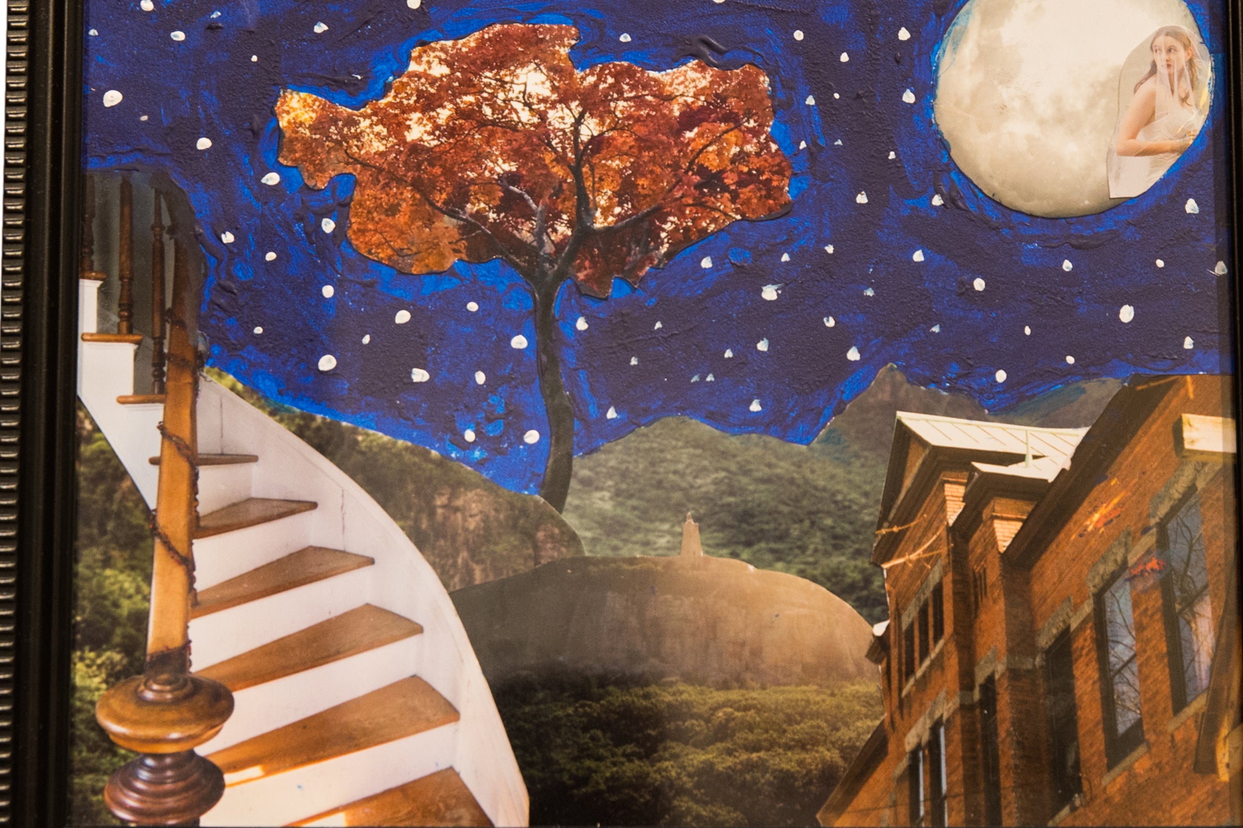 Memory Lane Mixed Media Art // ONH Item ct001319 Image 1