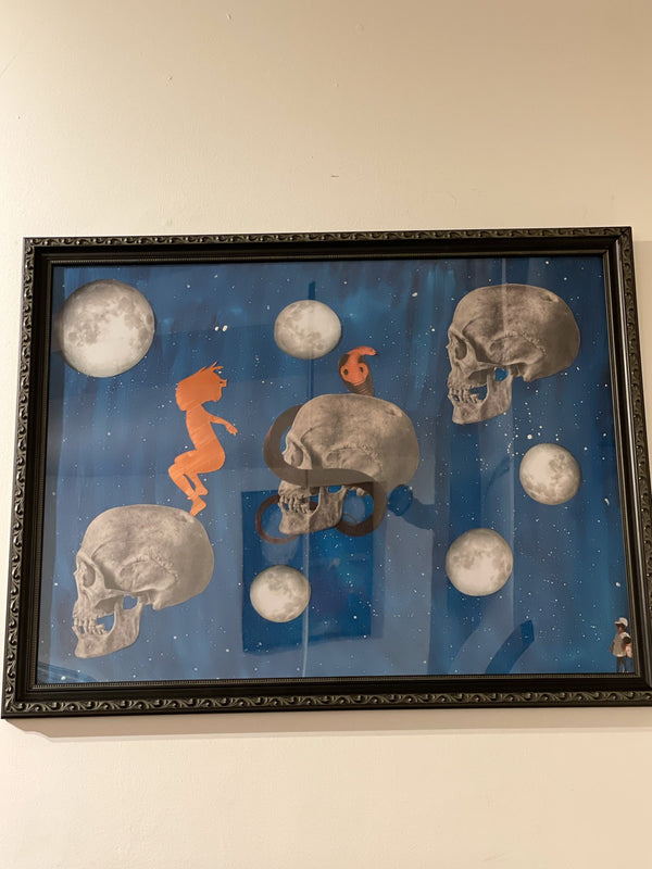 Welcome to the Universe Mixed Media Art // ONH Item ct001320