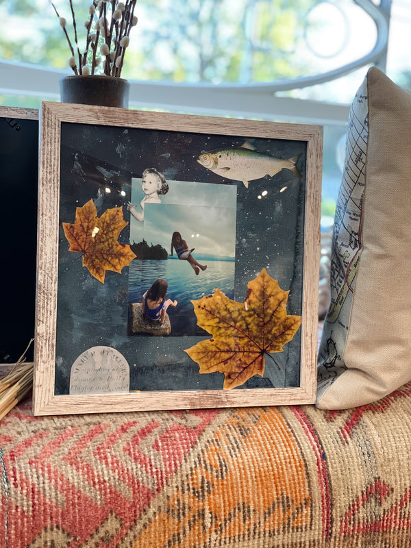 Adirondacks Mixed Media Art // ONH Item ct001330