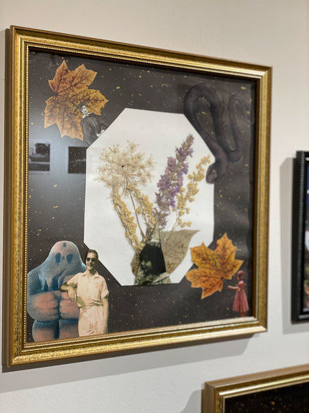 The Wildflower & The Golem Mixed Media Art // ONH Item ct001331