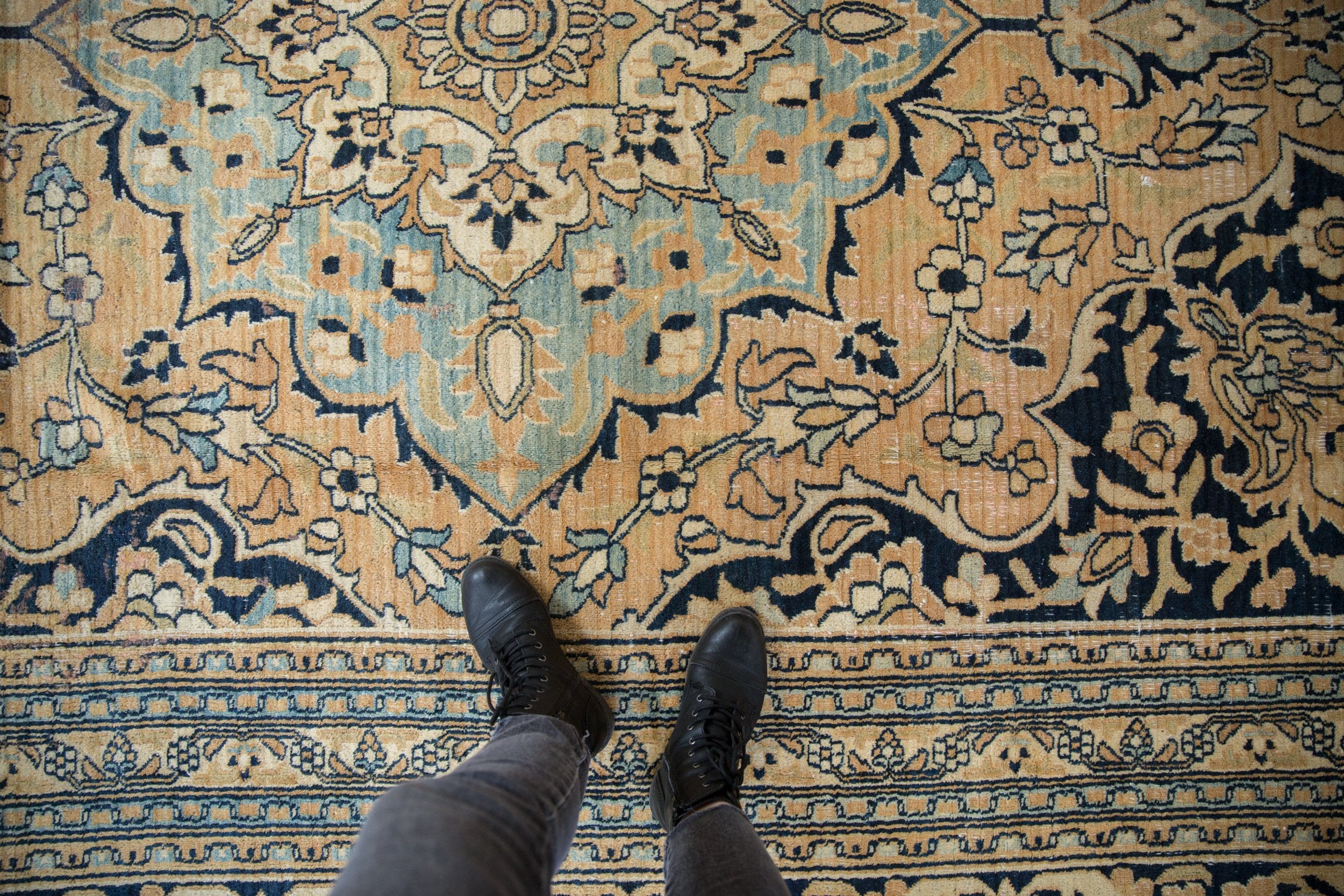 10.5x14 Vintage Tea Washed Doroksh Carpet // ONH Item ct001332 Image 1