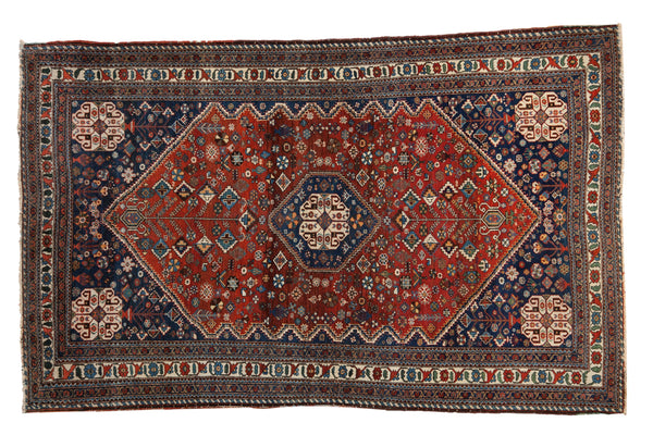 4.5x7 Vintage Fine Abadeh Rug // ONH Item ct001335