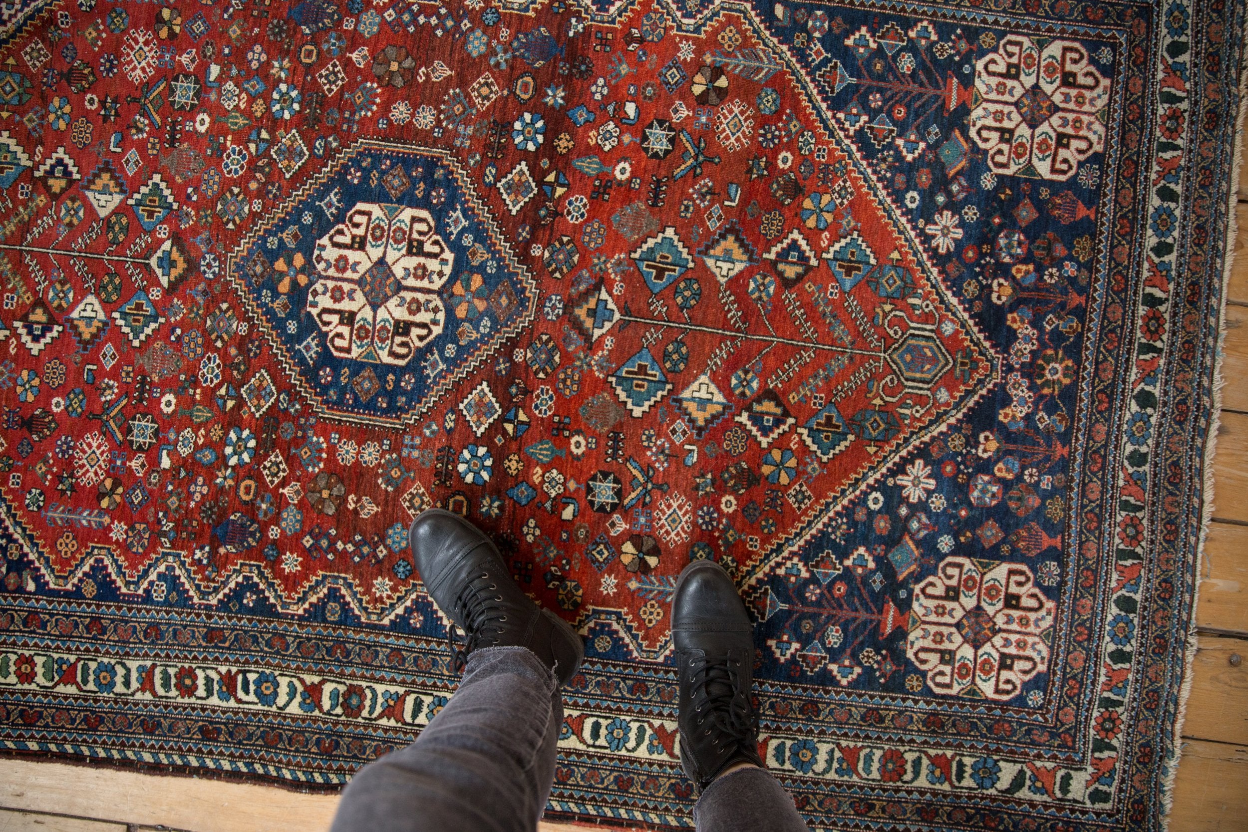 4.5x7 Vintage Fine Abadeh Rug // ONH Item ct001335 Image 1