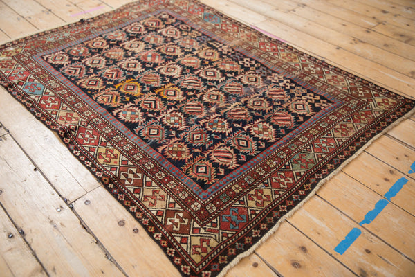 4x5 Antique Caucasian Square Rug // ONH Item ct001336 Image 3